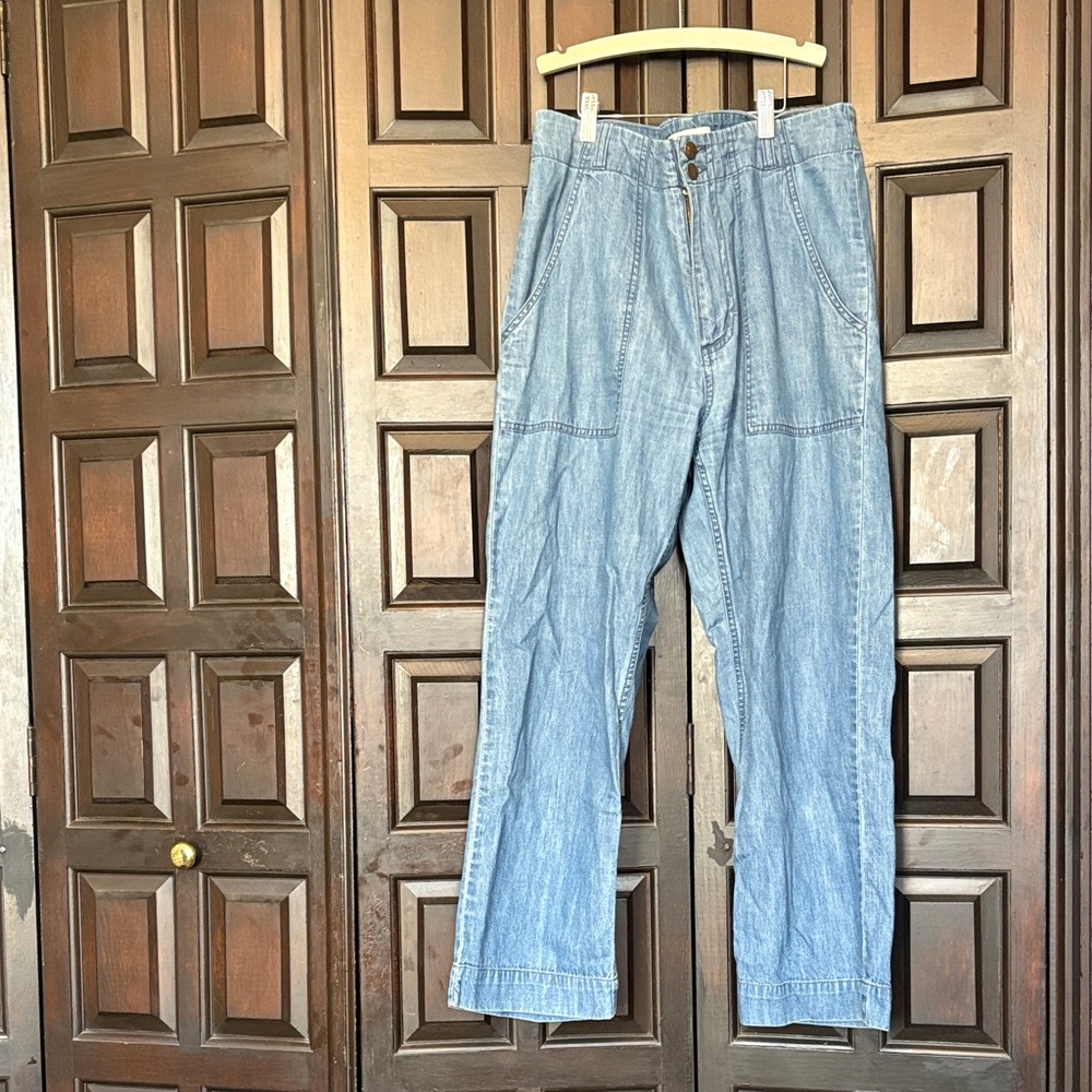 Apiece apart light weight denim  trousers